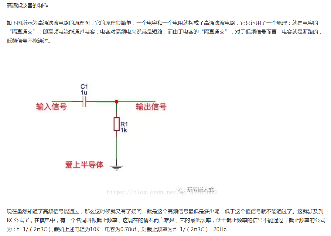 高通滤波器